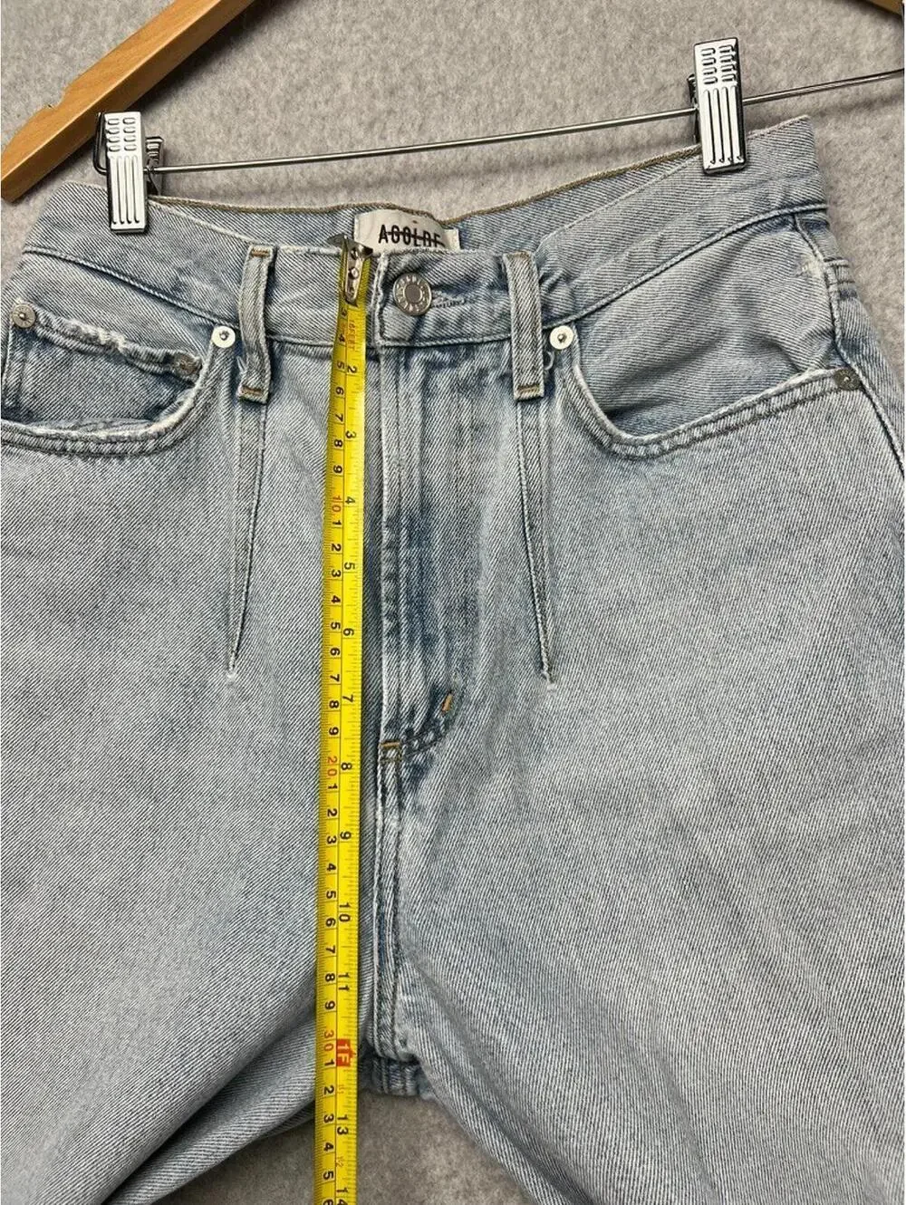 AGOLDE Balloon Dart Ultra High Rise Curved Taper Jeans 26 Wide leg Crop Denim